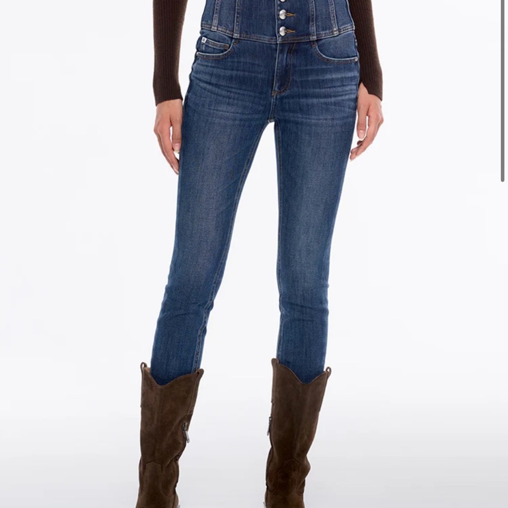 RARE Miss Sixty High Waisted Cashmere-Blend Slim Fit Jeans - Size 27